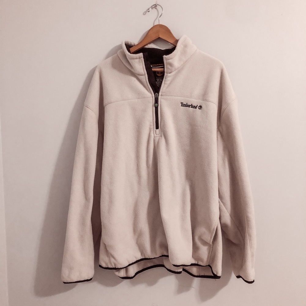 White Timberland Fleece